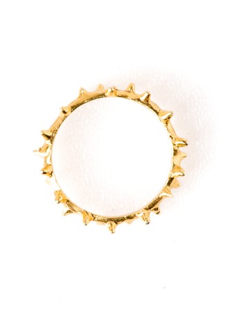 CROWN OF THORNS RING GOLD