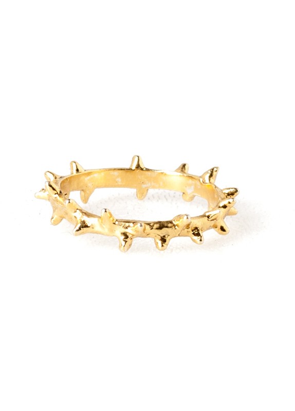 CROWN OF THORNS RING GOLD blog a porter
