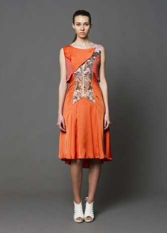 ORANGE LINE-A DRESS