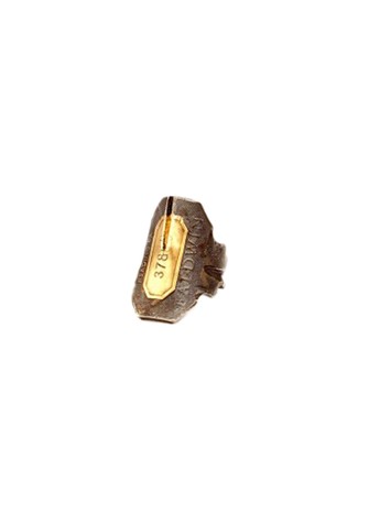 BROKEN KEY GOLD & SILVER RING