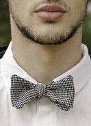 HOUNDSTOOTH SELF-TIE