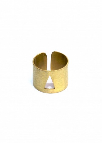 TRIANGULED MIRAGE RING