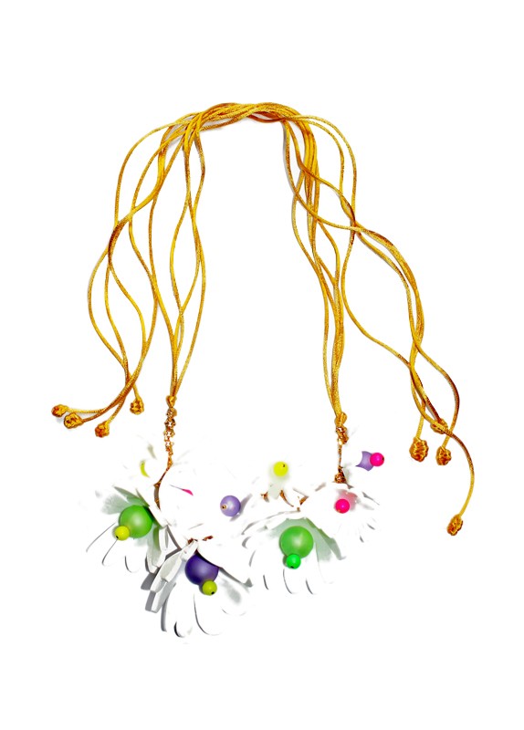 ALLURING NEON FLOWERS NECKLACE