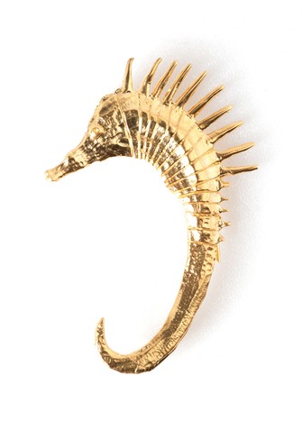 SEAHORSE EAR CUFF GOLD