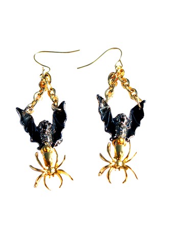 BAT SPIDER EARRINGS