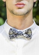 BLACK MAGNOLIA BOW-TIE