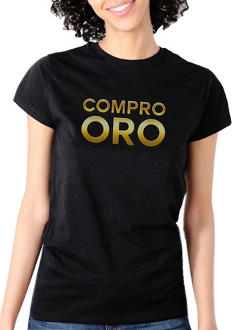 COMPRO ORO T-SHIRT BLACK