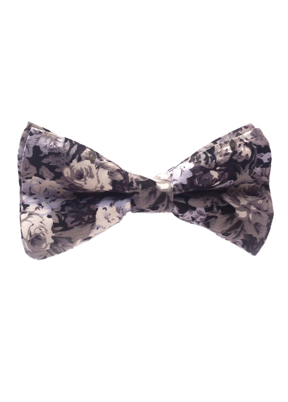 BLACK MAGNOLIA BOW-TIE