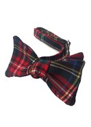 BLACK TARTAN SELF-TIE 