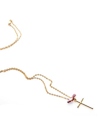 CROSS BIRDS NECKLACE