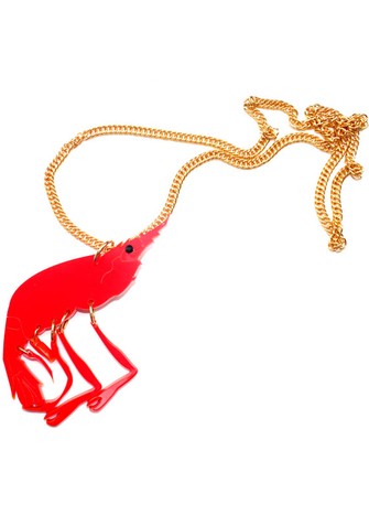 A SUMMER SHRIMP NECKLACE