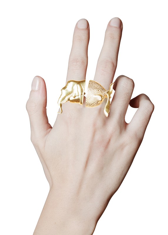 anillo oro elefante