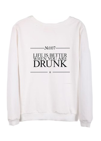 DRUNK COTTON SWEATSHIRT