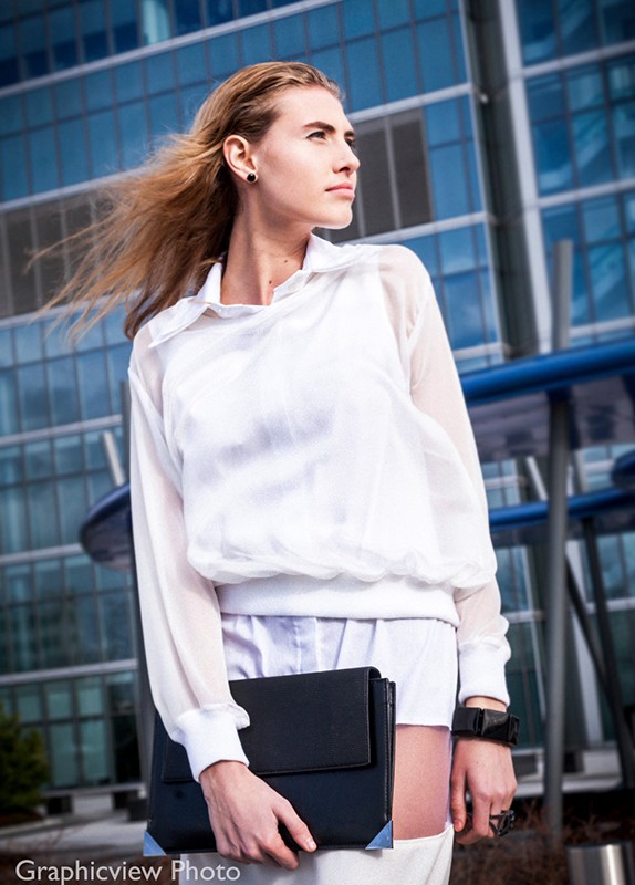 SILK CHIFFON SWEATSHIRT