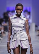 LILAC PLASTIC TRENCH